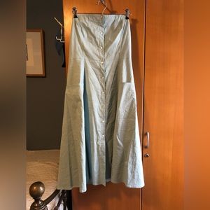 Theory summer strapless ( straps attached) dress brand new .